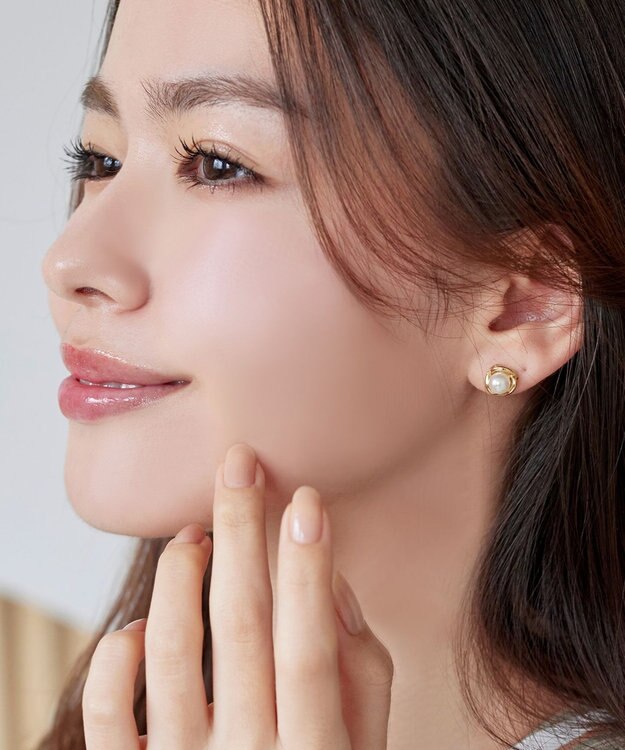 Tiaclasse 【5TYPEアソートデザイン・金属アレルギー対応】パールイヤリング・ピアス ピアス：ゴールドD