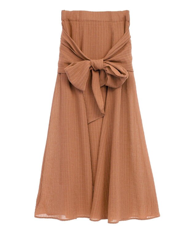 CRAFT STANDARD BOUTIQUE ツイストベルトフレアスカート Orange