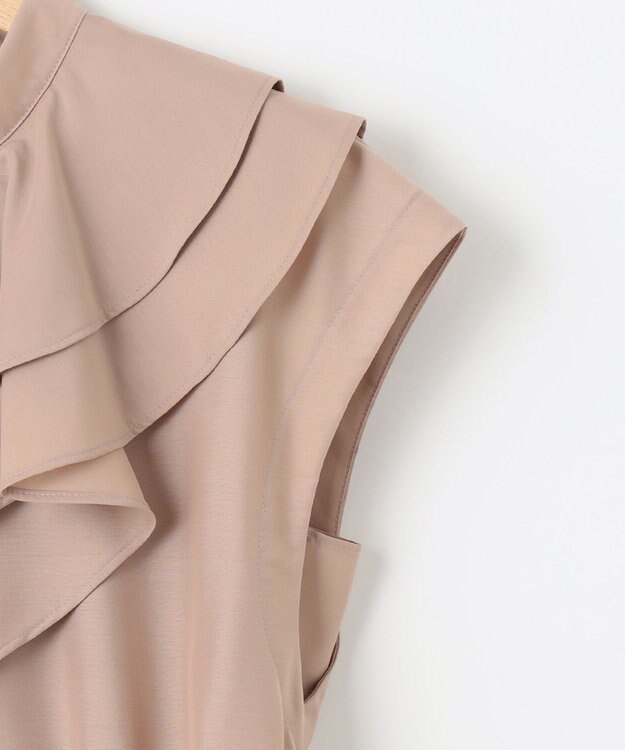 組曲 【WEB限定】シアーボイル ラッフルワンピース ラテベージュ系