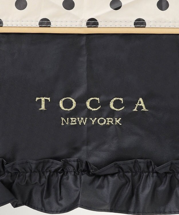 TOCCA 【晴雨兼用】DREAM OF DOTS UMBRELLA 折り畳み傘 収納バッグ付き ベージュ系