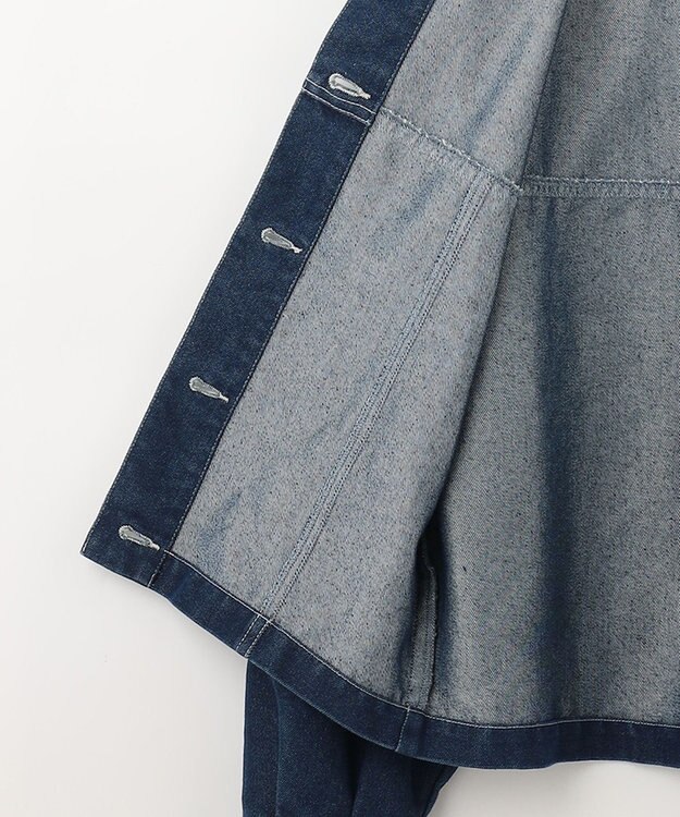 ANY SIS 【洗える】ライトツイルデニム ジャケット インディゴ