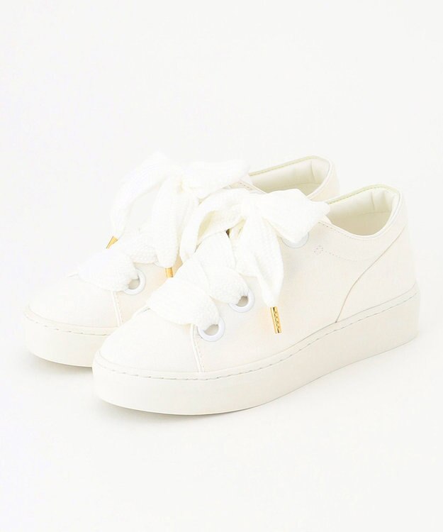 TOCCA 【WEB＆一部店舗限定】BIG RIBBON CANVAS SNEAKERS スニーカー アイボリー系