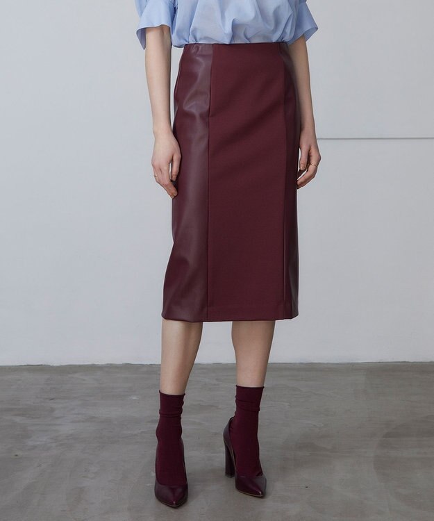 BEIGE， VRON / タイトスカート Burgundy