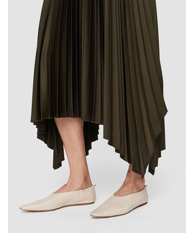 JOSEPH ニットウィーブプリッセ　プリーツスカート Hass Avocado