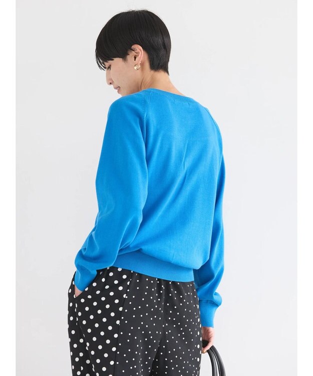 AMERICAN HOLIC ＵＶカットクルーネックニットカーディガン Blue