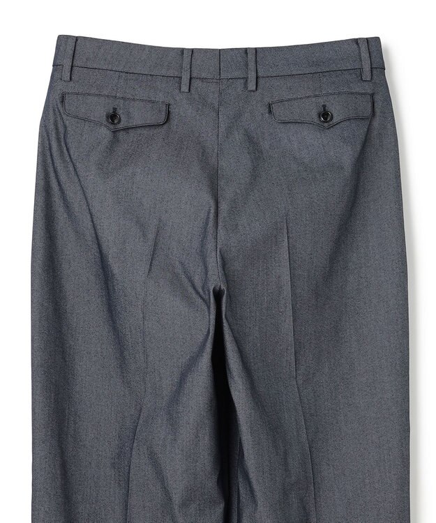 UNFILO MENS 【ストレッチ】イージーケアクリアデニム 機能美パンツ ワイド インディゴ