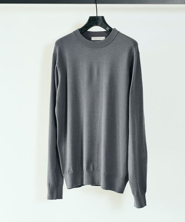 UNFILO MENS 【男女兼用】ライトウォーム クルーネックニット グレー