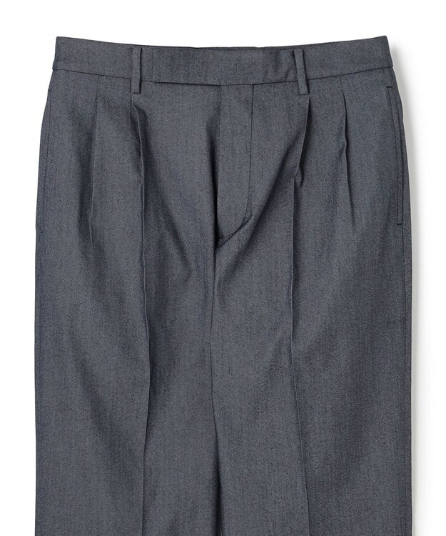 UNFILO MENS 【ストレッチ】イージーケアクリアデニム 機能美パンツ ワイド インディゴ