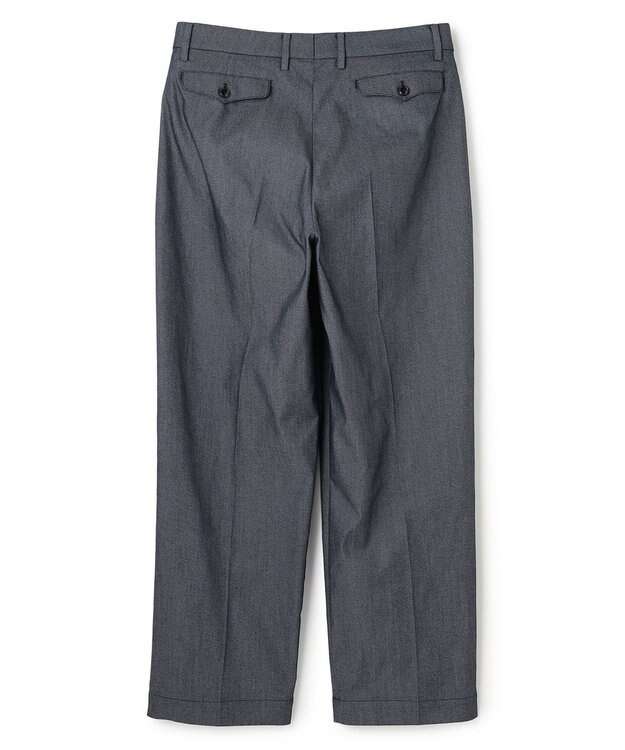 UNFILO MENS 【ストレッチ】イージーケアクリアデニム 機能美パンツ ワイド インディゴ