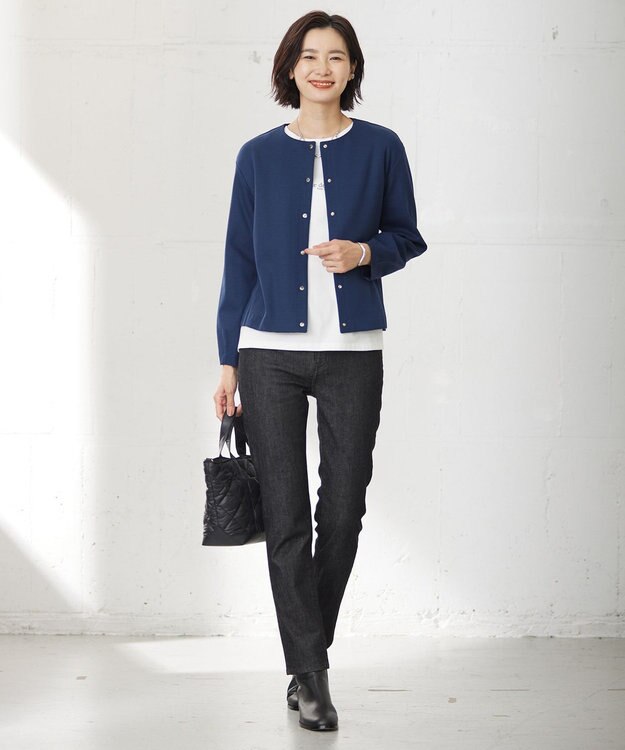 J.PRESS LADIES リング チェーン ネックレス シルバー系