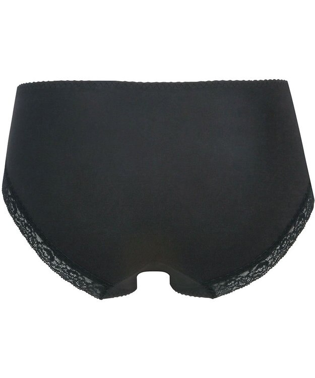 Wing ペアショーツ　【後ろ姿きれいブラ】　KB2717とペア　身生地部綿混　はきこみ丈あさめ　ウイング／ワコール　KF2317 ブラック