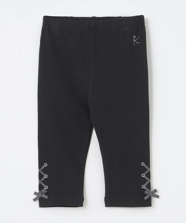 組曲 KIDS 【80-100㎝】ベア天 レギンス ブラック系