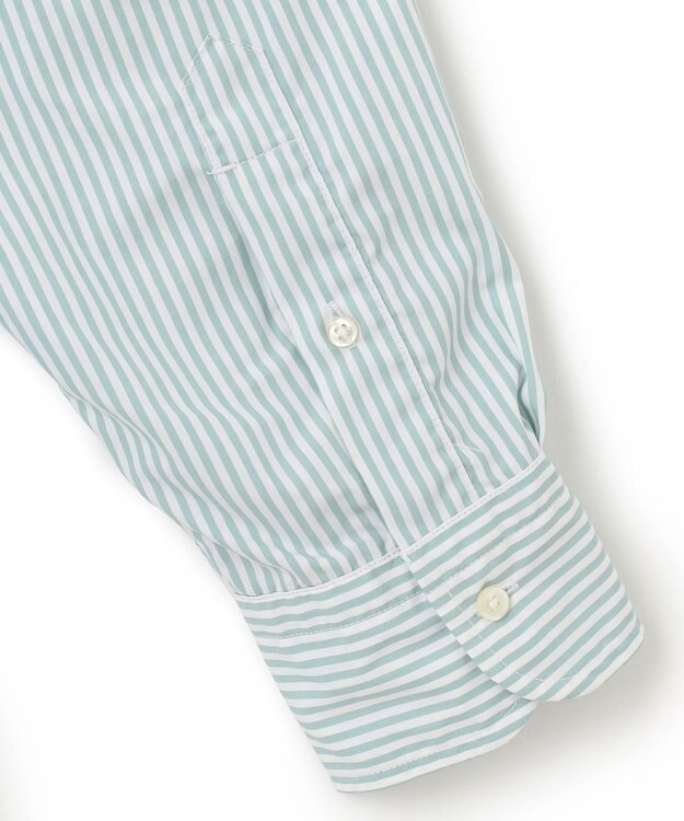 J.PRESS YORK STREET 【UNISEX】タイプライターストライプ シャツ グリーン系1