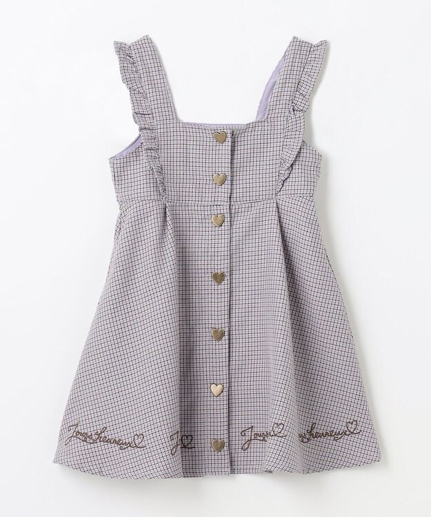 ANY KIDS フリル ジャンパースカート サックスブルー系