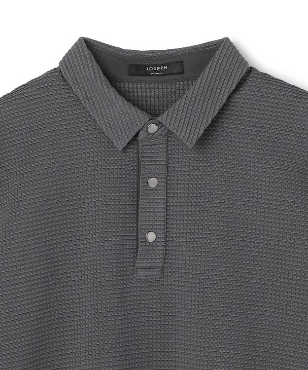 JOSEPH HOMME 【オリジナル素材】ライトタックジャージー　ポロ グレー系