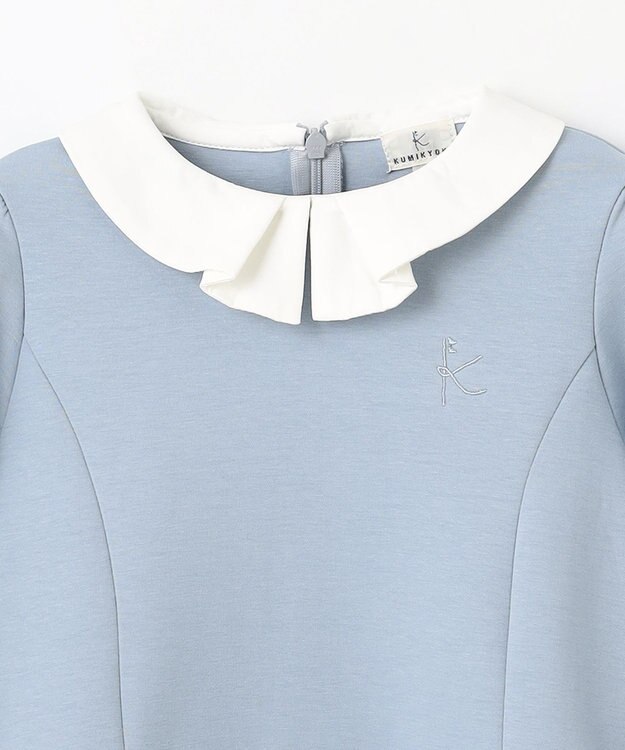 組曲 KIDS 【110-140㎝】おでかけ ワンピース サックス系