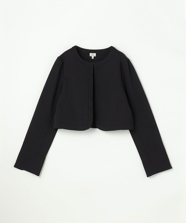 組曲 KIDS 【150-170㎝】 ドットジャガードワンピース＆ジャケットセット ネイビー