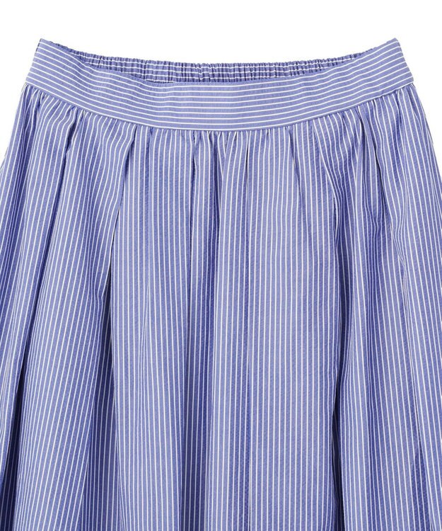 YECCA VECCA タックフレアスカート Stripe