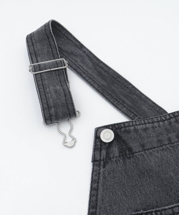 WEGO 【ユニセックス着用/SMサイズ展開】デニムオーバーオール デニムブラックソノタ