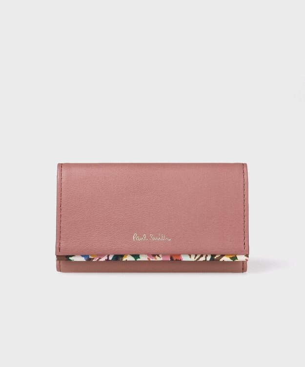 Paul Smith マーガレットプリントトリム キーケース ピンク