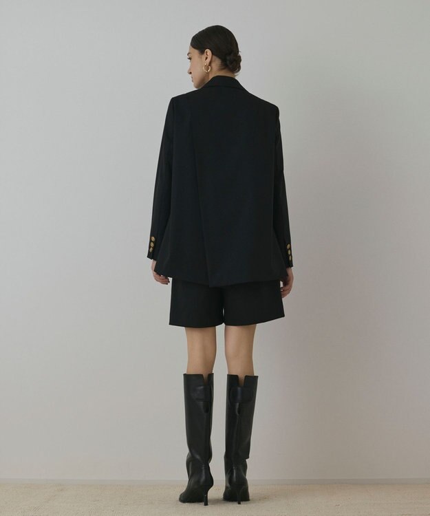 GRACE CONTINENTAL バックベンツダブルジャケット ブラック