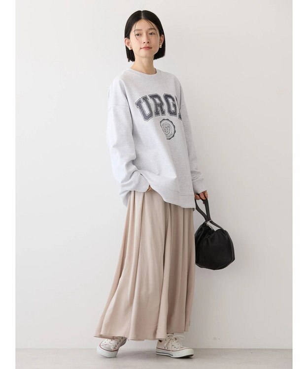 AMERICAN HOLIC サラックールギャザースカート Gray Beige