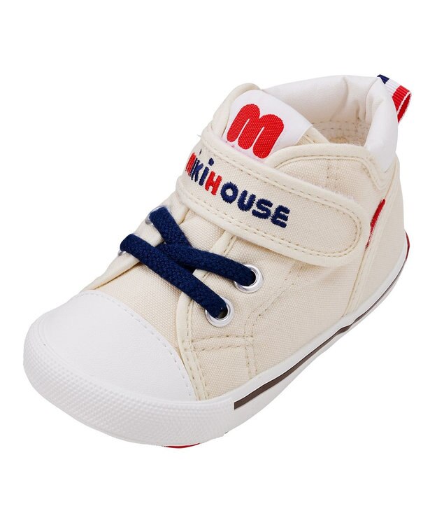 MIKI HOUSE HOT BISCUITS 【ミキハウス】【13.5-15cm】 セカンドベビーシューズ 白