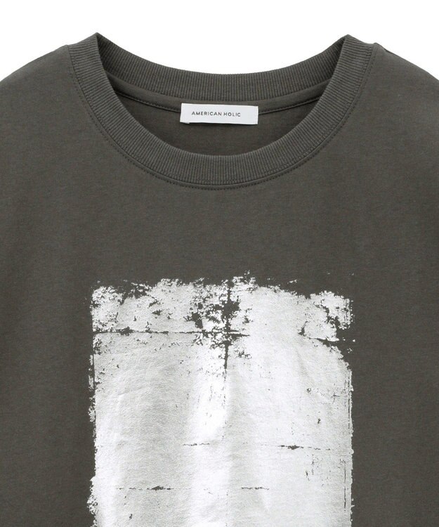 AMERICAN HOLIC SILVER BOX ロングTシャツ/チュニック Charcoal Gray