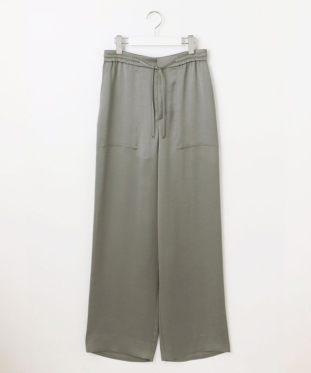 自由区 【カタログ掲載】ドレーピーサテンベイカー パンツ モカ