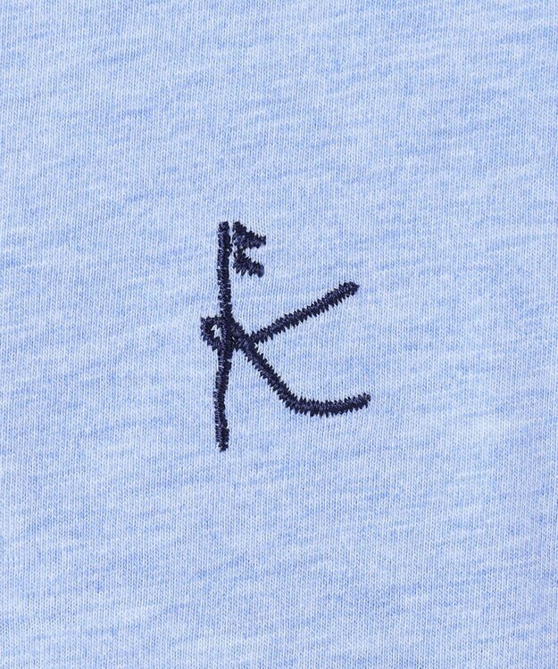 組曲 KIDS 【100㎝】フラワーエンブロイダリー チュニック サックスブルー