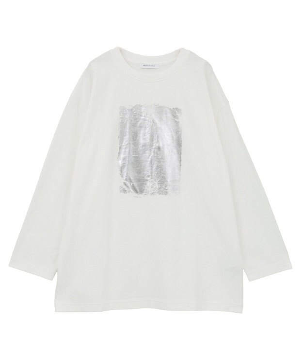 AMERICAN HOLIC SILVER BOX ロングTシャツ/チュニック Off White