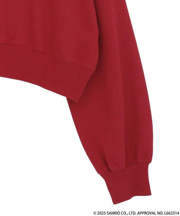 earth music&ecology マイメロディ＆クロミ／ｅａｒｔｈ　レトロアートスウェット Red