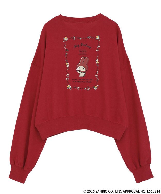 earth music&ecology マイメロディ＆クロミ／ｅａｒｔｈ　レトロアートスウェット Red