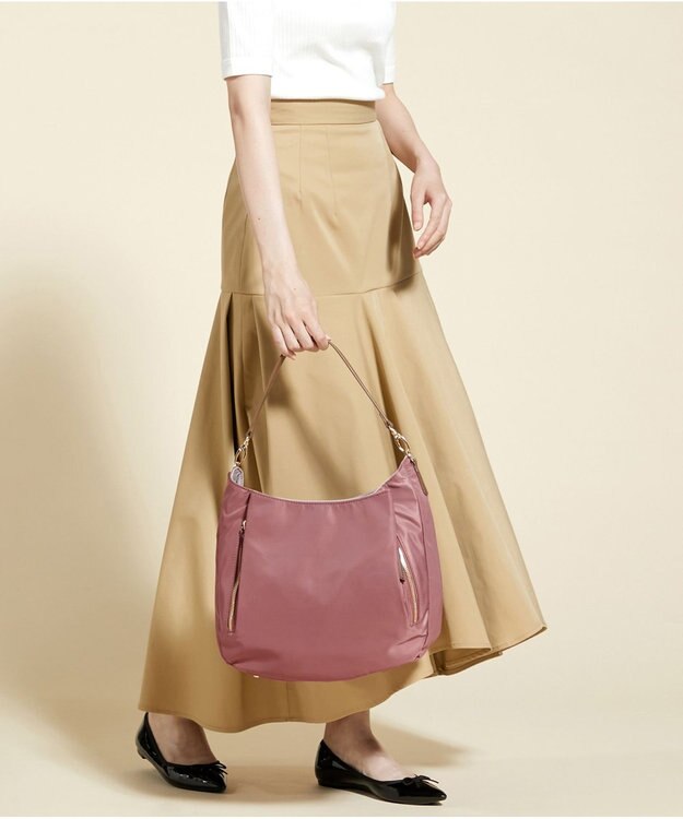 LA BAGAGERIE 【MONICA】ナイロン2WAYショルダーバッグ ピンク