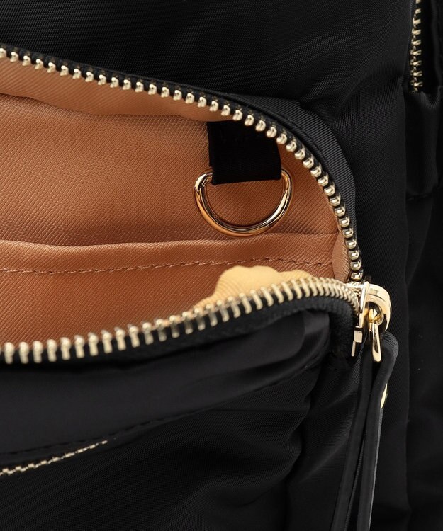 LA BAGAGERIE 【MONICA】13ポケットナイロンリュック　SMALL ブラック