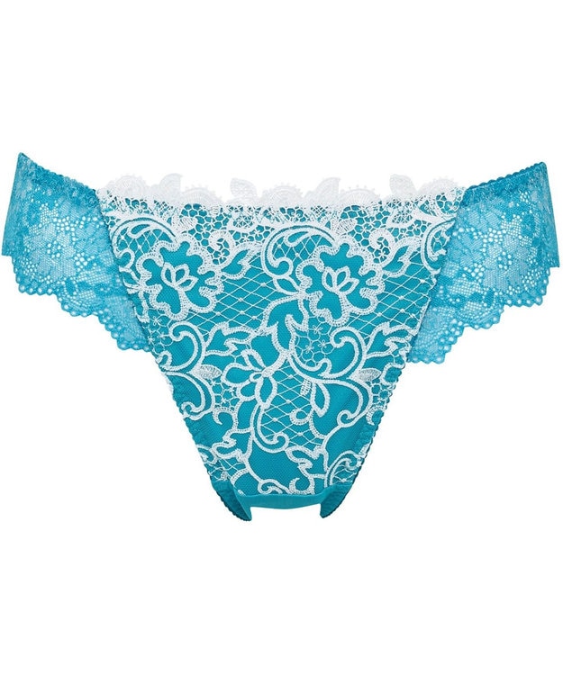 Wing Wing Lesiage　【2710シリーズ】Ｔバックショーツ　はきこみ丈あさめ　ウイング／ワコール　PF2712 ターコイズ