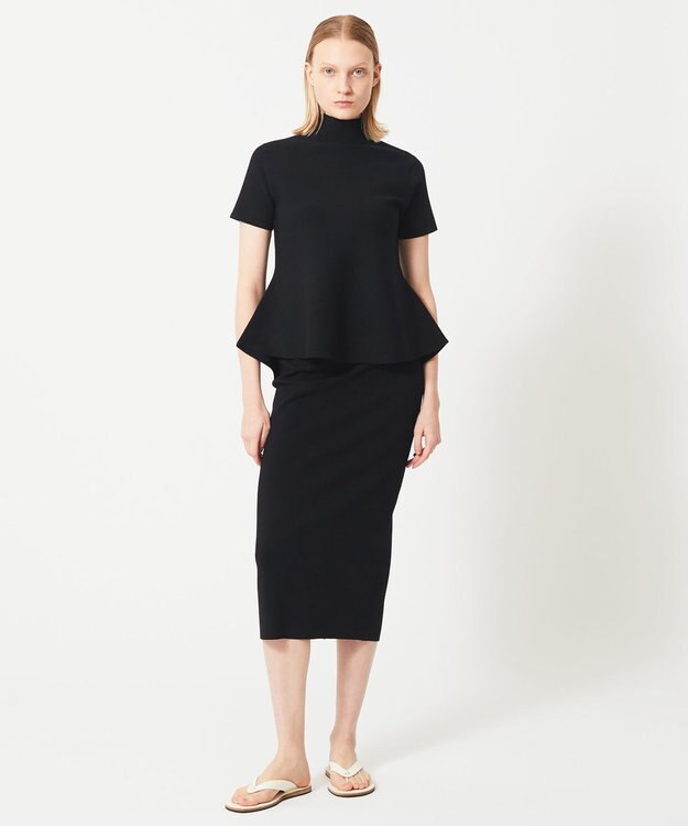 BEIGE， HOLLY / Iラインスカート Black