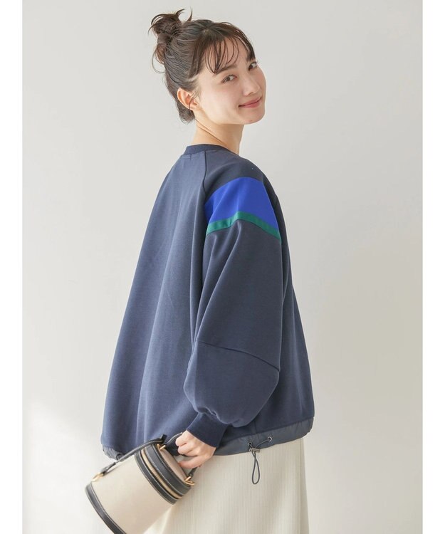 AMERICAN HOLIC ショルダーラインドロストポンチプルオーバー Navy