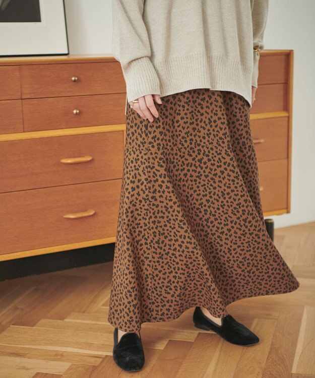 【洗える】レオパードプリントスカート / #Newans | ファッション