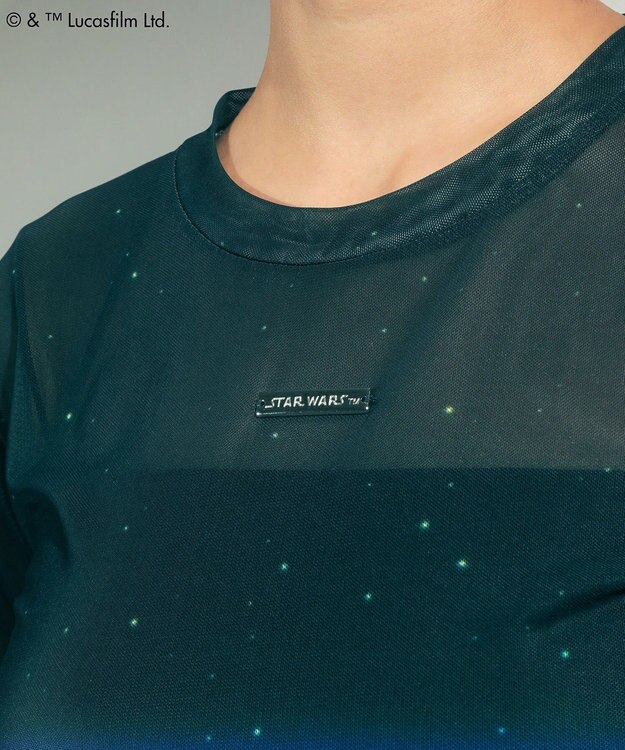 Green Parks ＳＴＡＲ　ＷＡＲＳ／シアープリントＴシャツ Blue