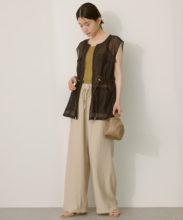 AMERICAN HOLIC シアードロストＷポケットベスト Black