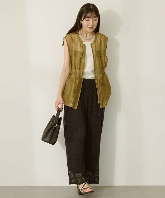 AMERICAN HOLIC シアードロストＷポケットベスト Olive