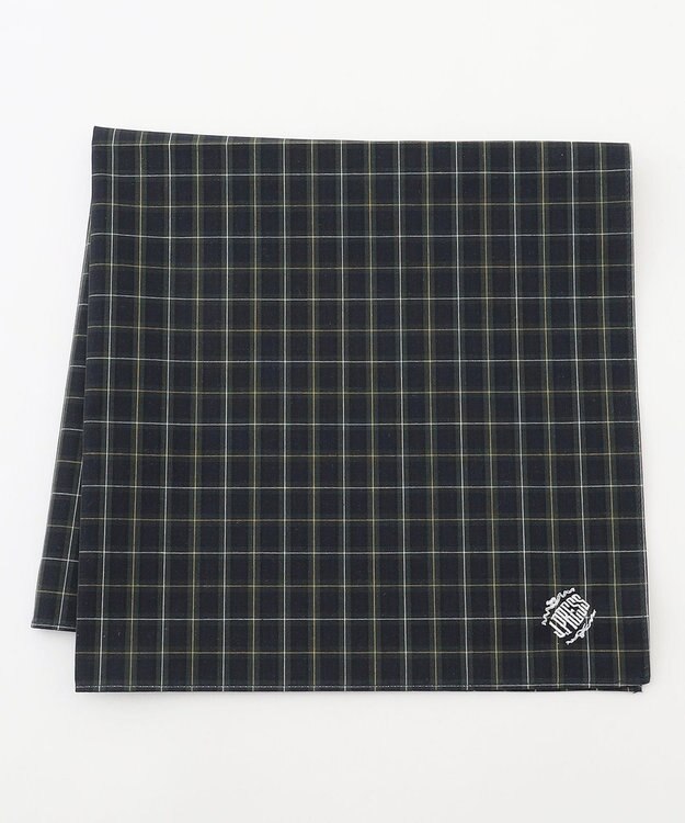 J.PRESS MEN チェックハンカチ ネイビー系3