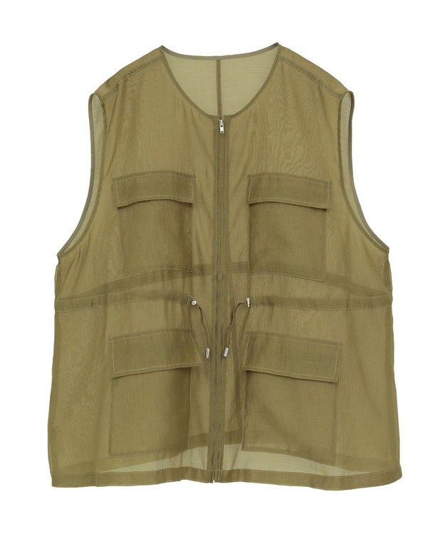 AMERICAN HOLIC シアードロストＷポケットベスト Olive