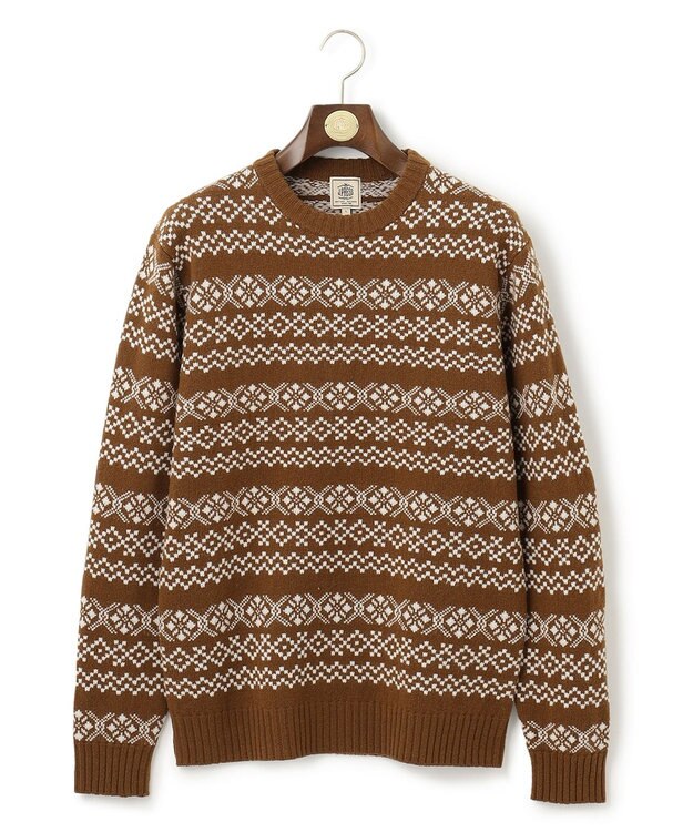 J.PRESS MEN 【WEB限定】フェアアイルクルーネックニット