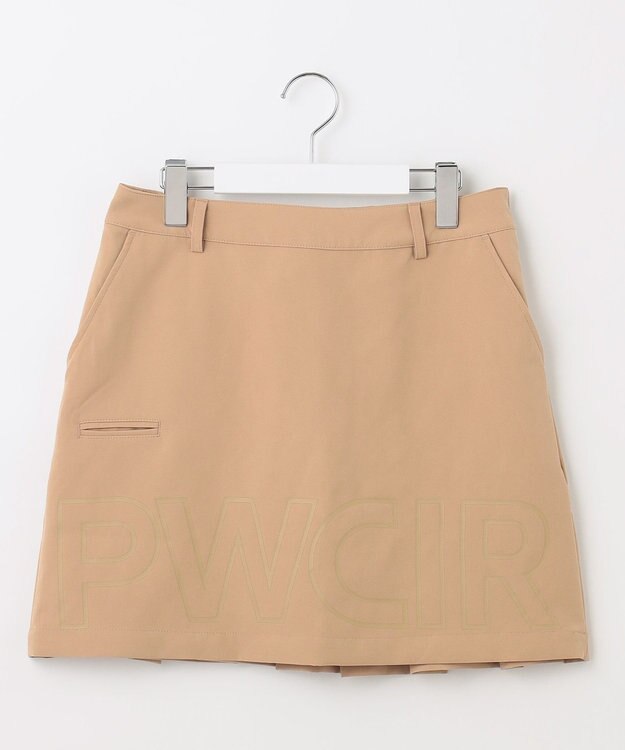 PW CIRCULUS 【WOMEN】【洗える】バックプリーツ スカート ゴルフウェア レディース ベージュ系