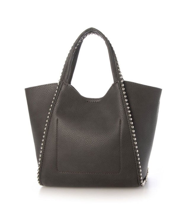 UNBILLION 【テレビ ドラマ着用アイテム】カシュカシュ cachecache / ボールチェーン2wayミニトートバッグ ダークグレー