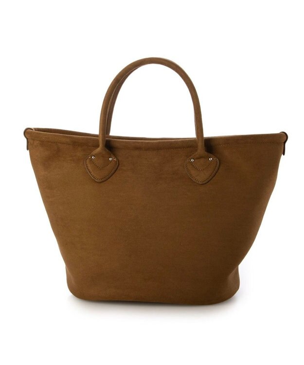 UNBILLION カシュカシュ cache cache / スエード調口元パイピングトート キャメル