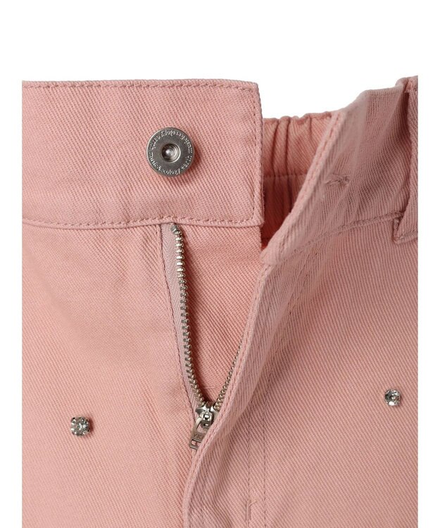 earth music&ecology ビジューデニムミニスカート Pink