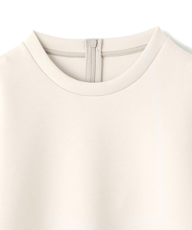 UNFILO BEAUTY FORM JERSEY ペプラム トップス グレージュ